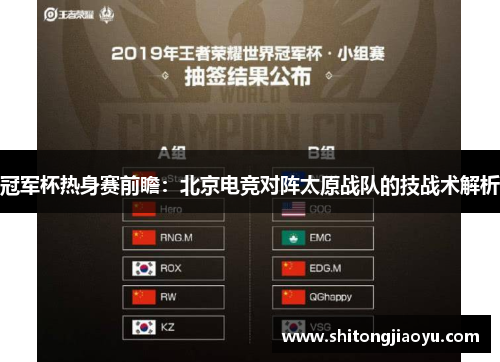 冠军杯热身赛前瞻：北京电竞对阵太原战队的技战术解析